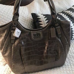 Coach Croc Embossed Abigail - NWT